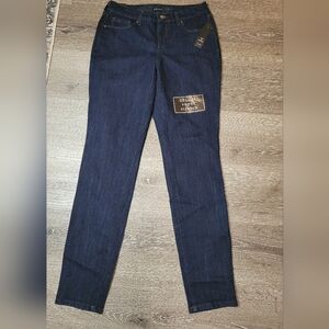 DASH Deluxe Super Stretch Dark Wash Straight Leg Jeans 8 New